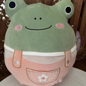 Squishmallow Easter 2025 Baratelli the Frog in Overalls 10" - NWT